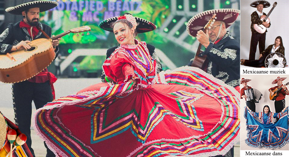 Mexicaanse muziek bij een parade